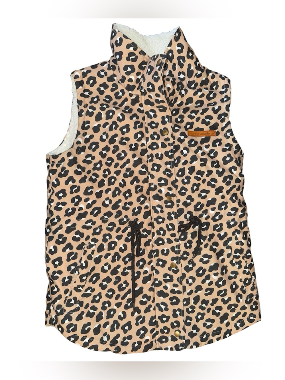 Women’s simply southern leopard print vest